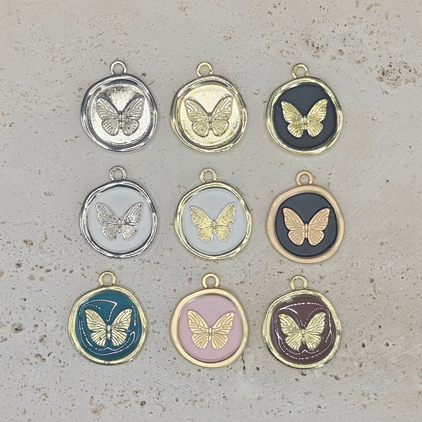 Circle Butterfly Pendant