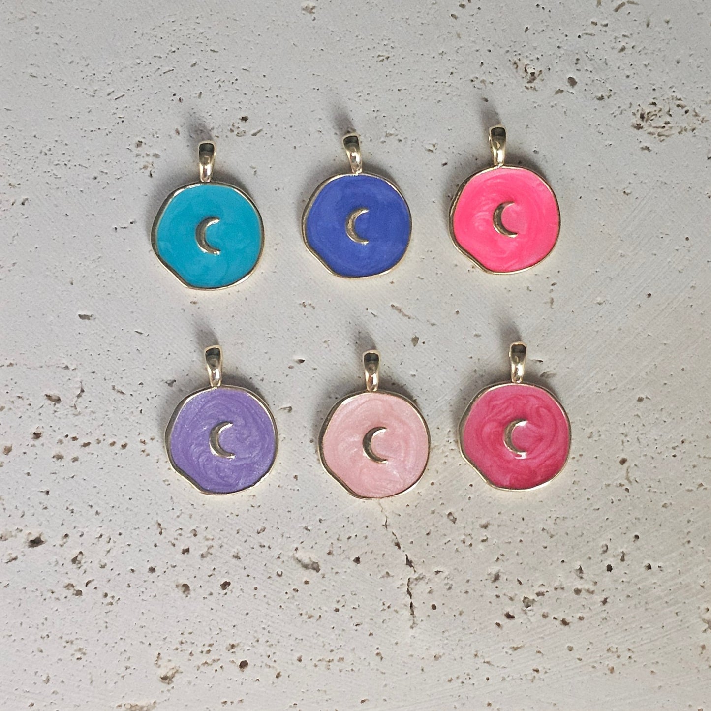 Circle Crescent Moon Pendant