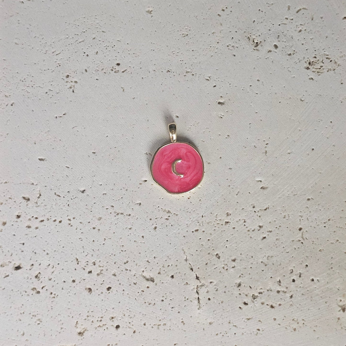 Circle Crescent Moon Pendant