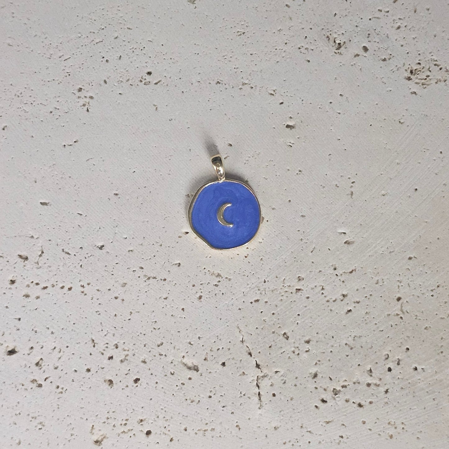 Circle Crescent Moon Pendant