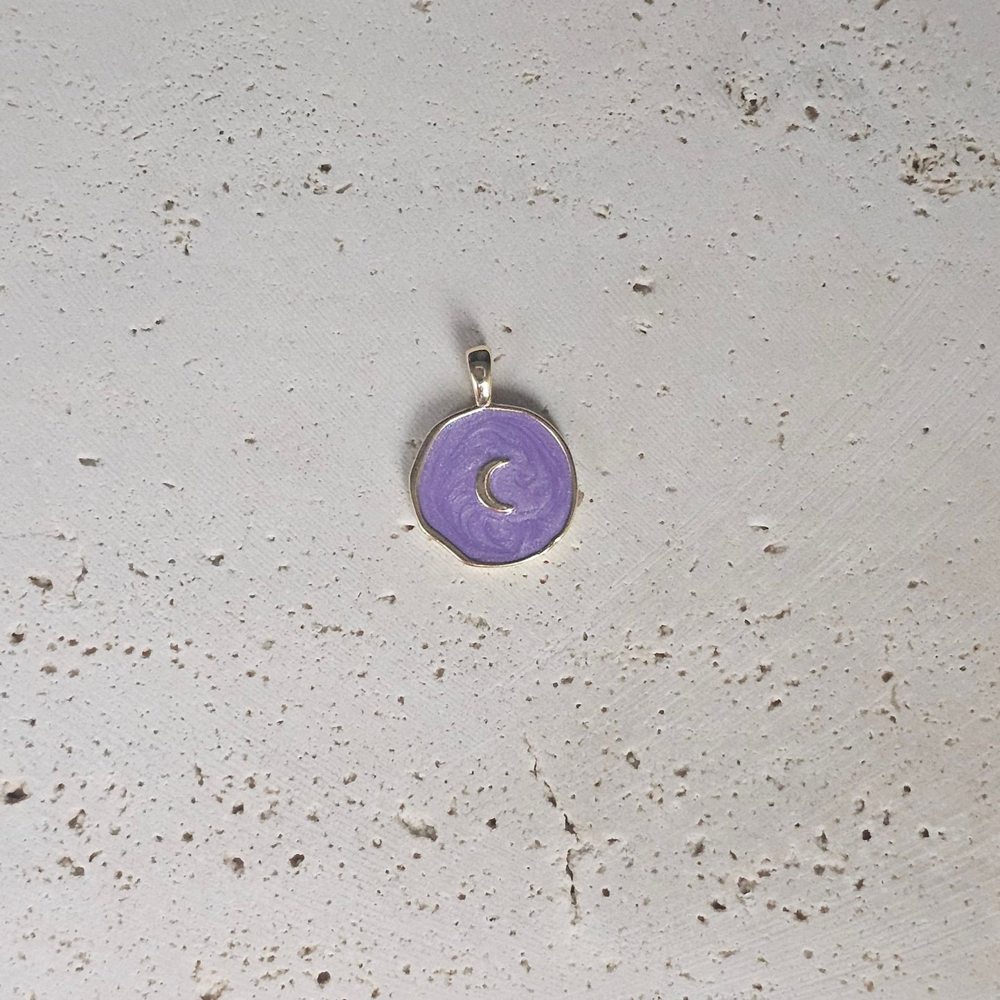 Circle Crescent Moon Pendant