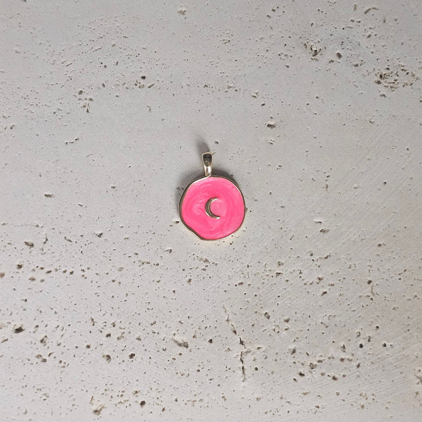 Circle Crescent Moon Pendant