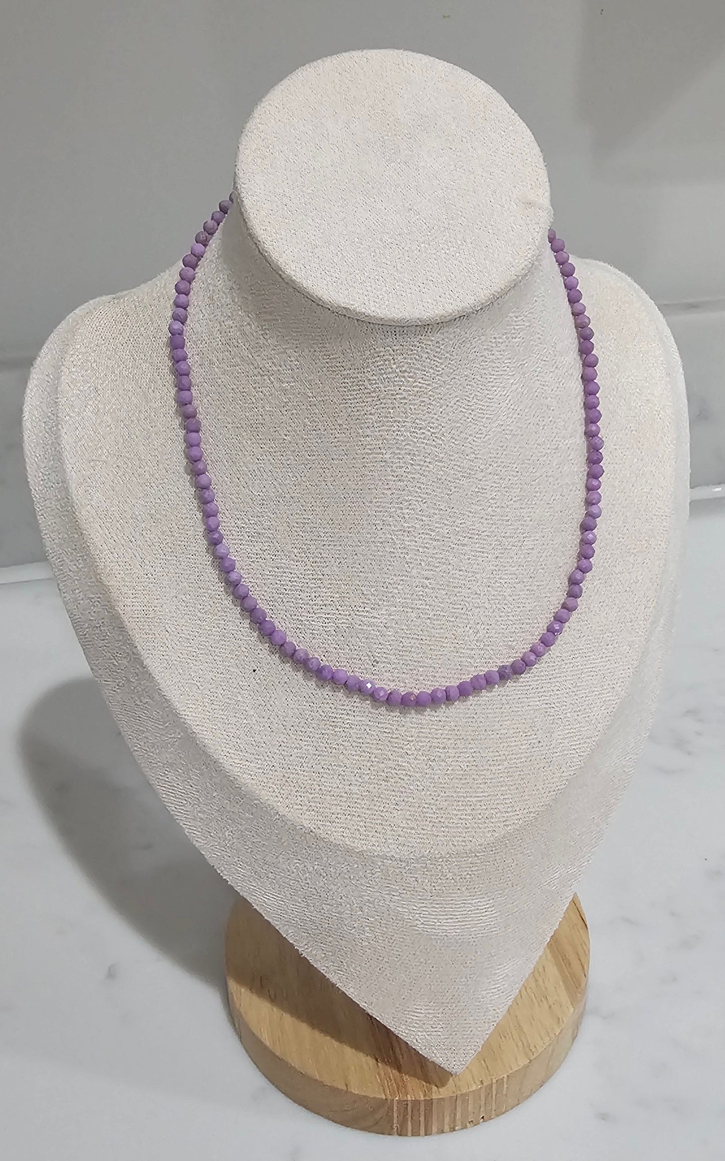 Crystal Gem Necklace - 14"