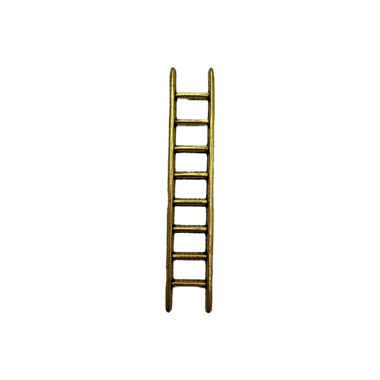 Gold ladder pendant with evenly spaced rungs