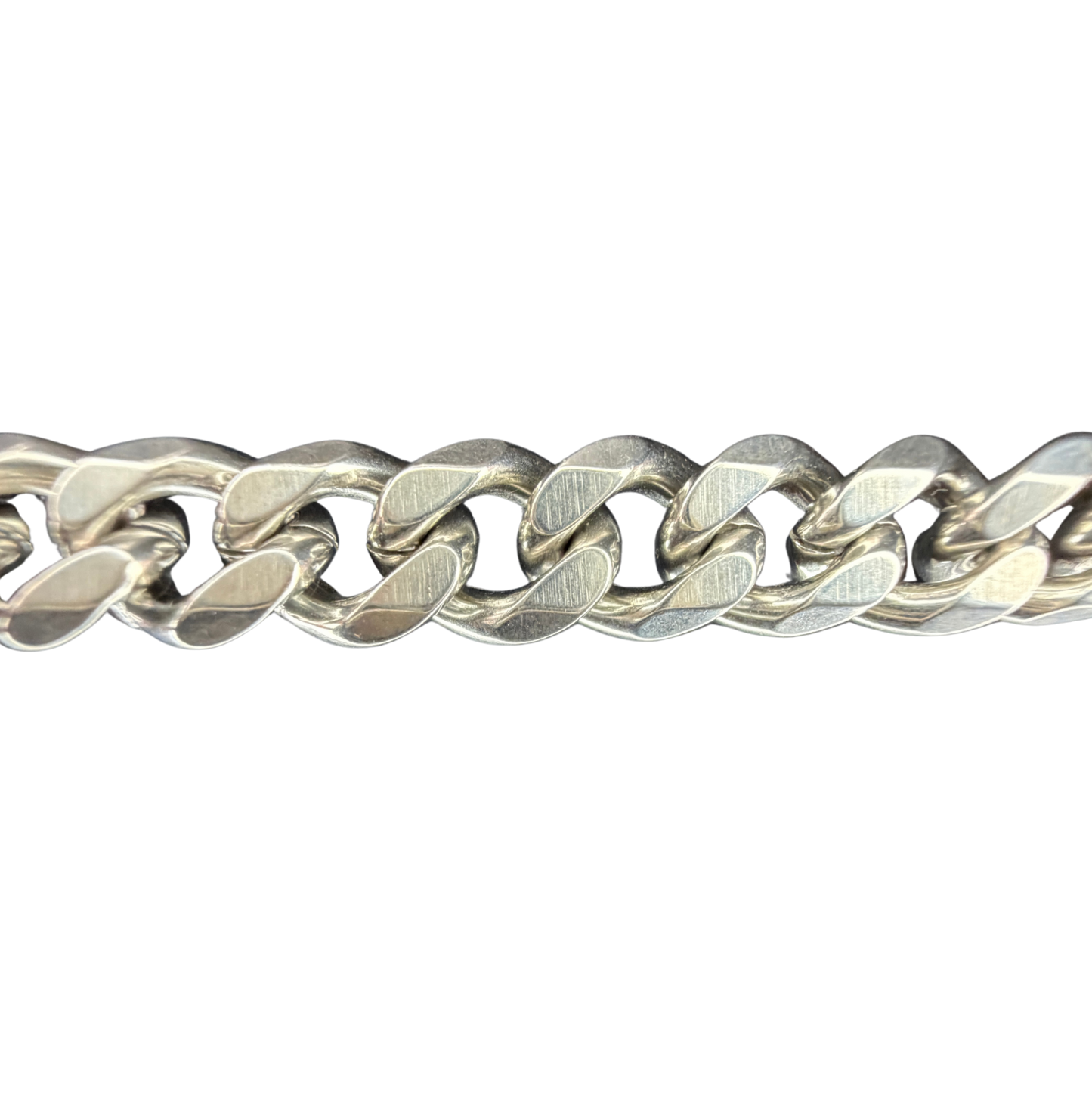 Chunky Silver Cuban Chain Necklace