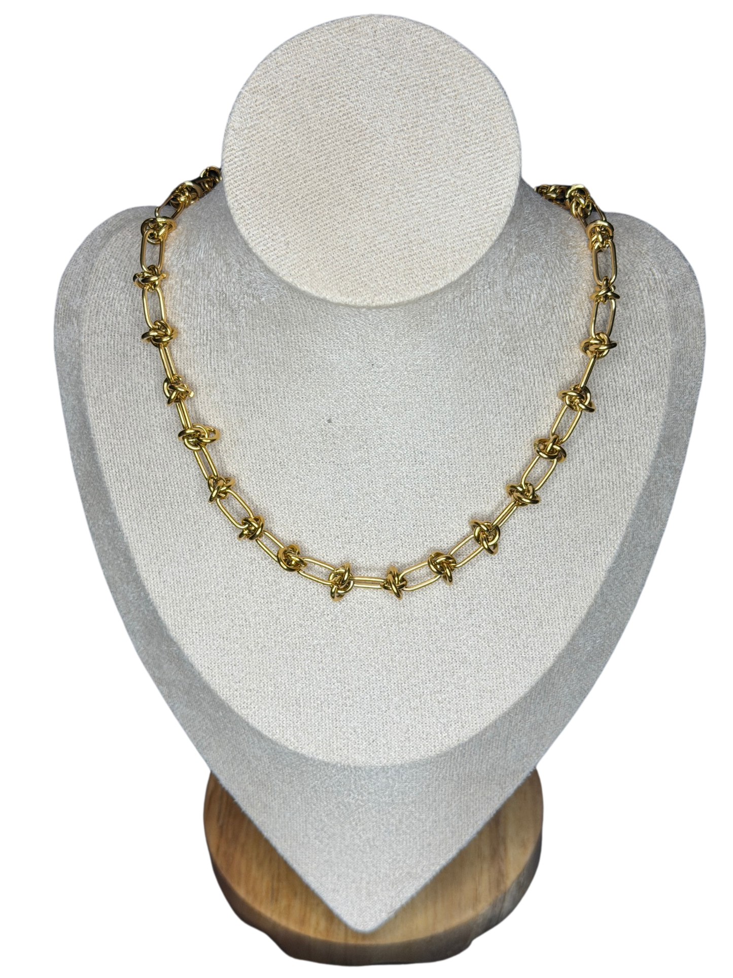 Luxury Gold Knot Link Chain Necklace