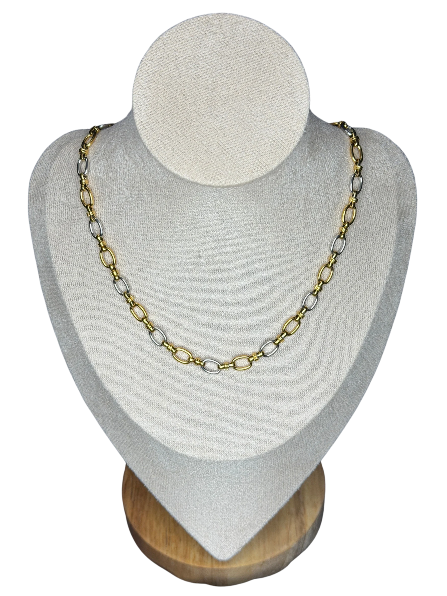 Designer Dual Link Statement Necklace