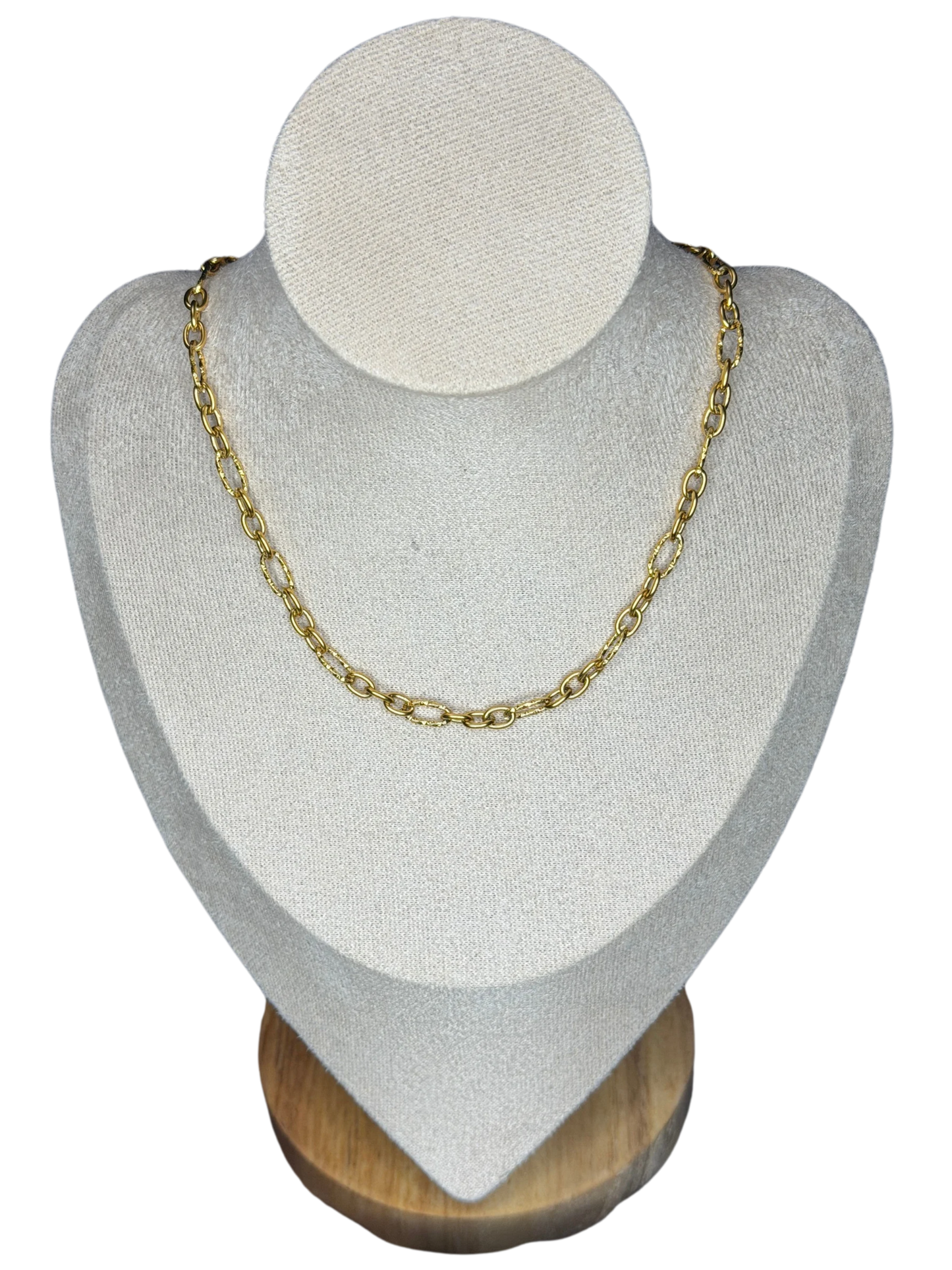Delicate Gold Chain Link Necklace