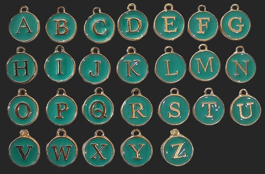 Teal Circle Letters