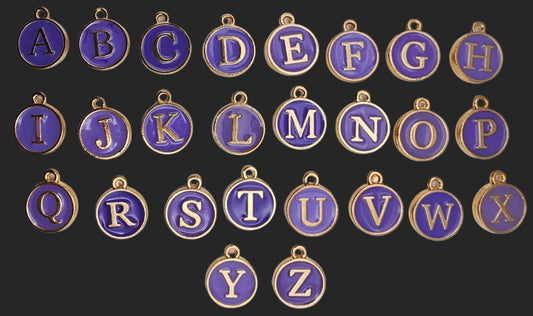 Purple Circle Letters