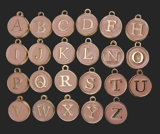 Dusty Rose Circle Letters