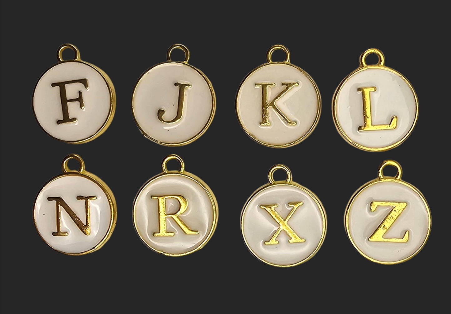 Cream Circle Letters