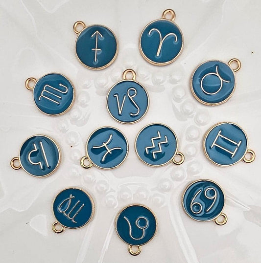 Colored Astrology Pendant