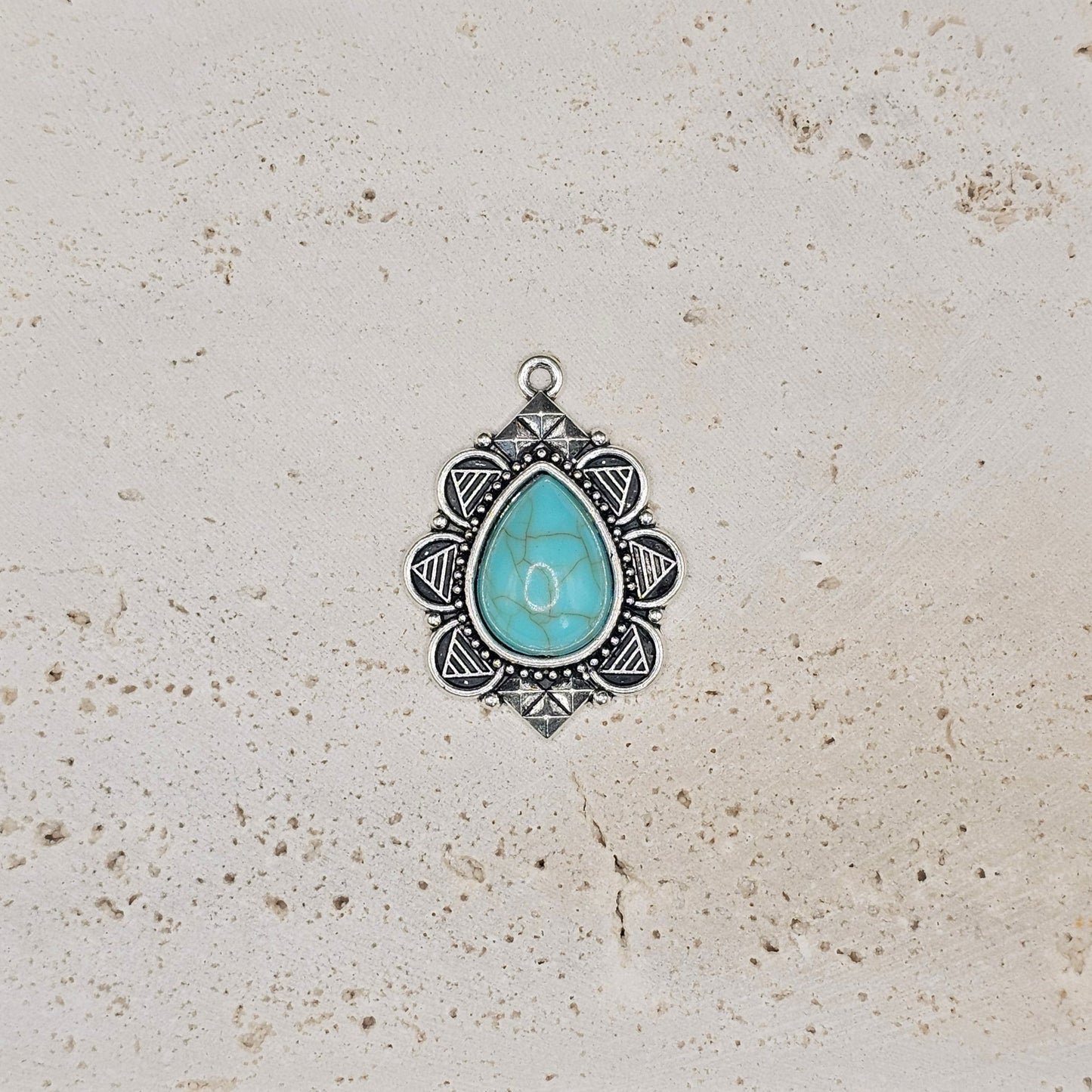 Turquoise Teardrop Pendant