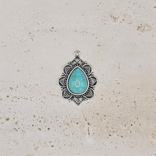 Turquoise Teardrop Pendant