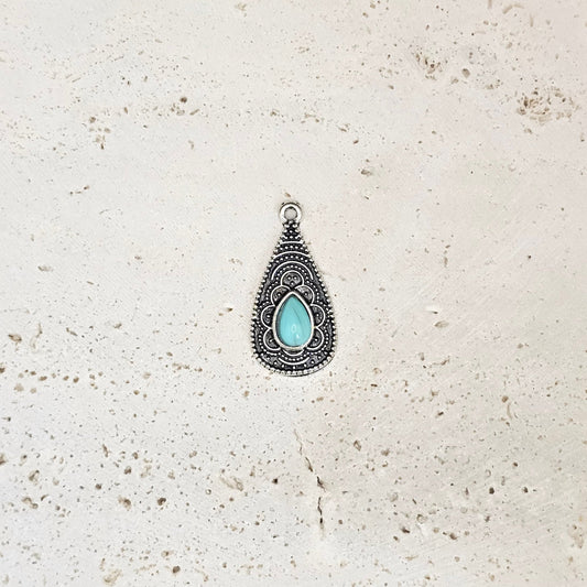 Turquoise Raindrop Pendant