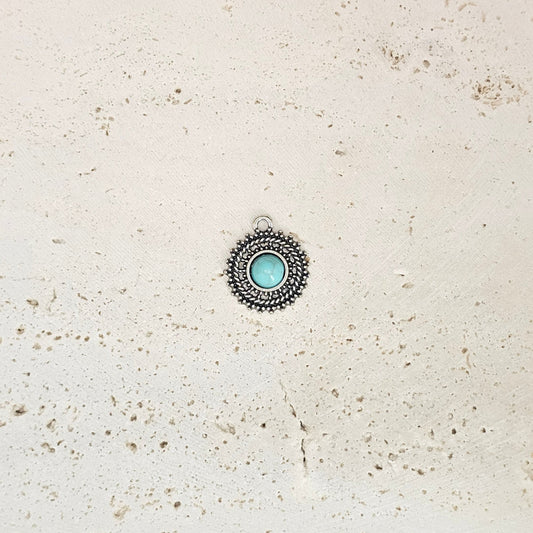 Turquoise Small Circle Pendant