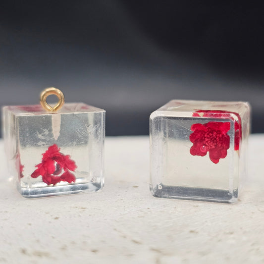 Pressed Floral Cube