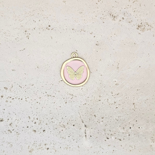Circle Butterfly Pendant