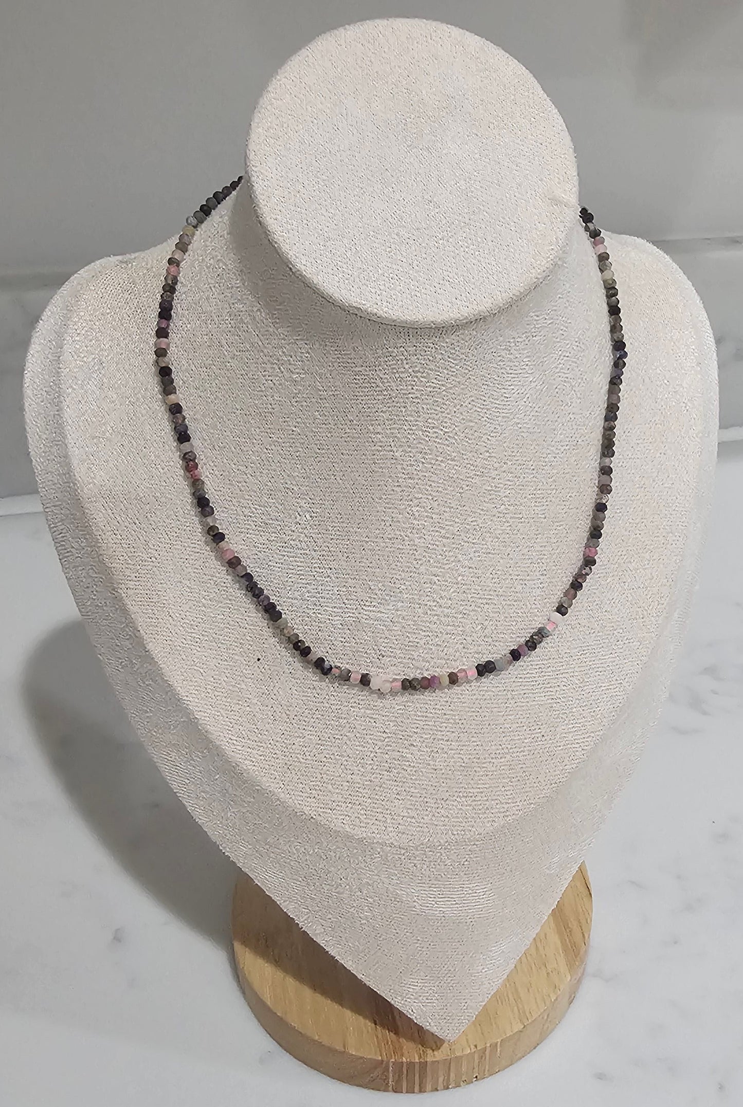 Crystal Gem Necklace - 14"