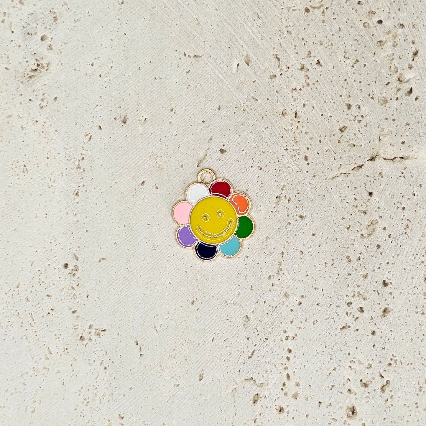 Rainbow Petal Happy Flower