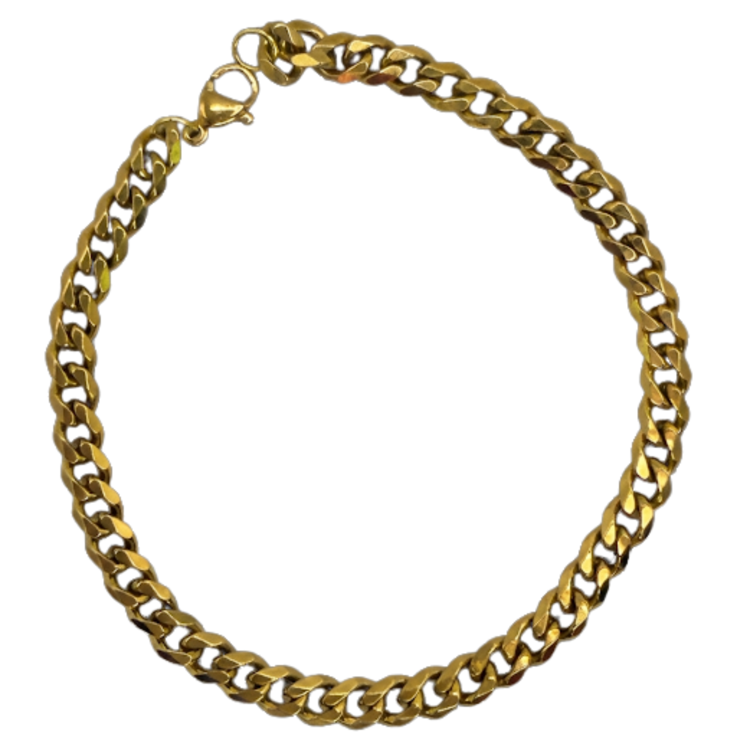 Gold Medium Curb Link Bracelet