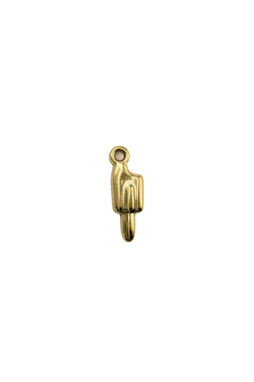 Gold cactus silhouette with glossy finish