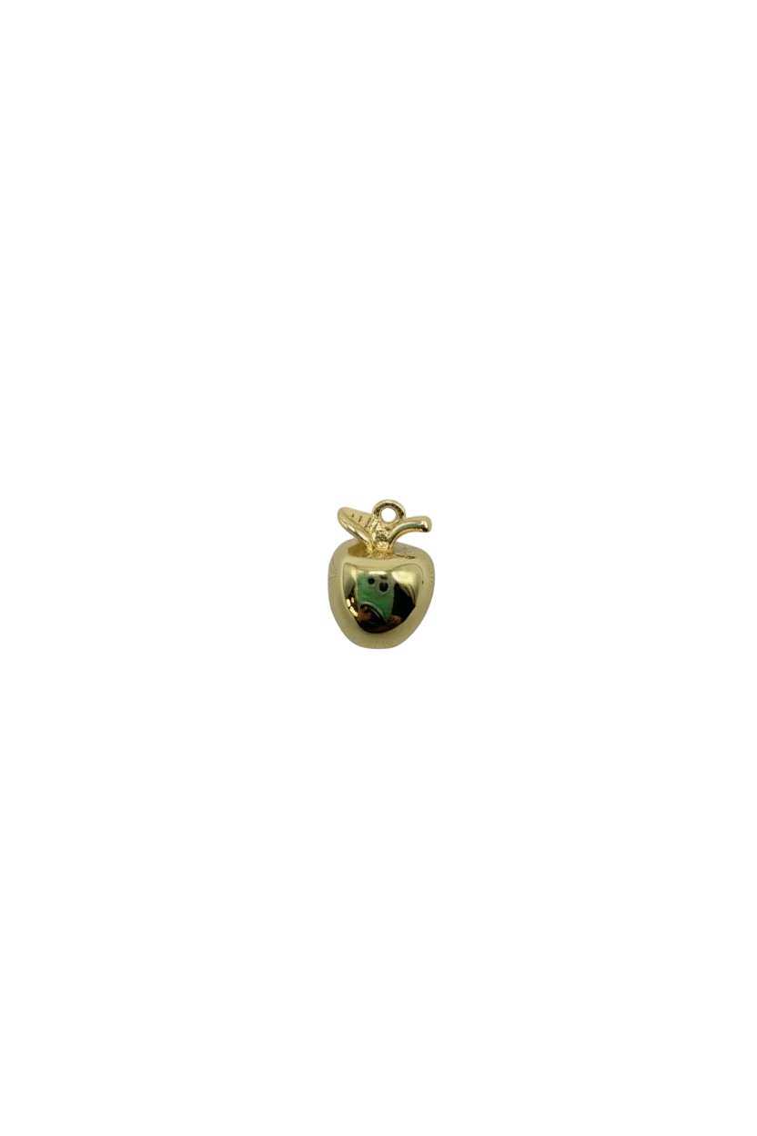 Gold and ivory tooth with green face detail