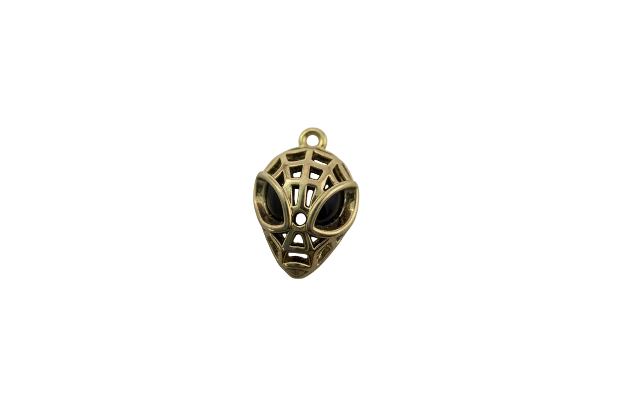 Gold webbed mask face with black inlay