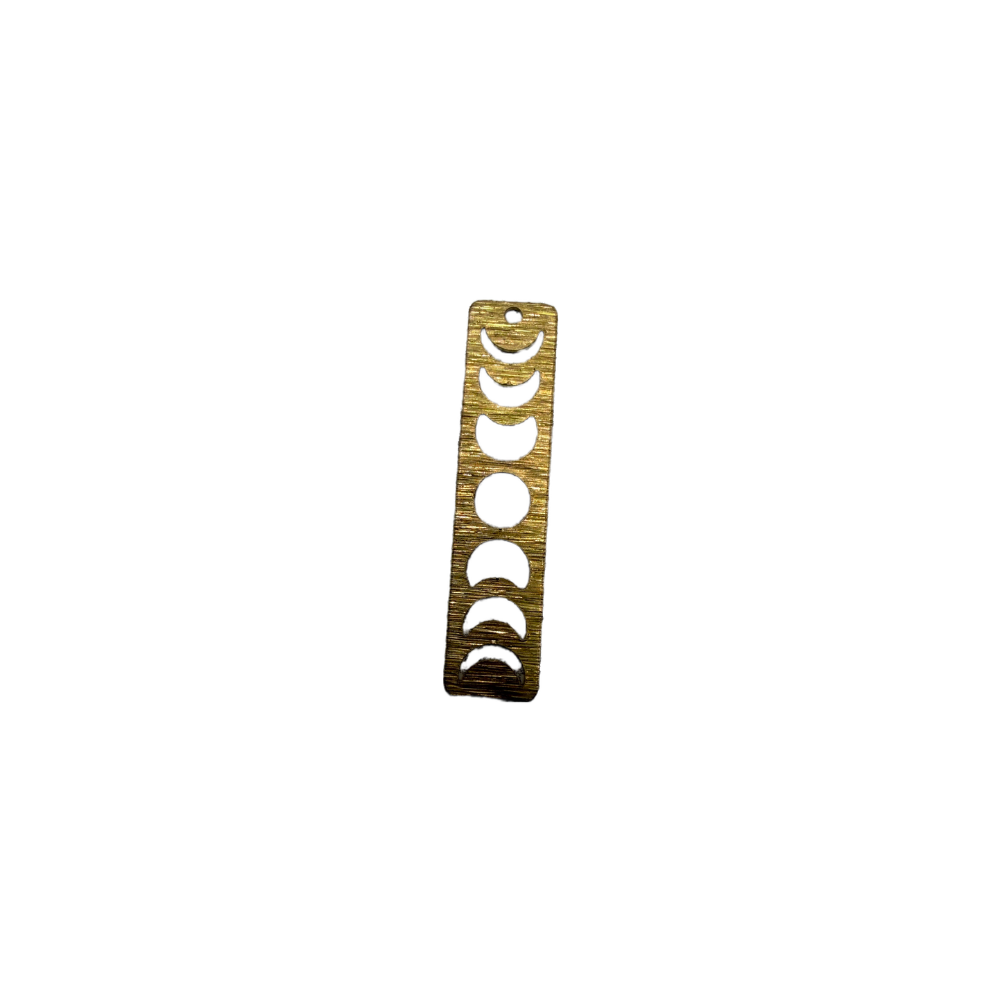 Gold moon phase bar with black cutouts
