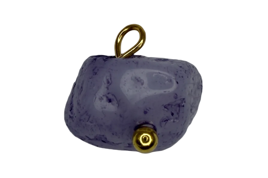 Marbled lavender coffee mug motif with sculpted details and polished gold accents