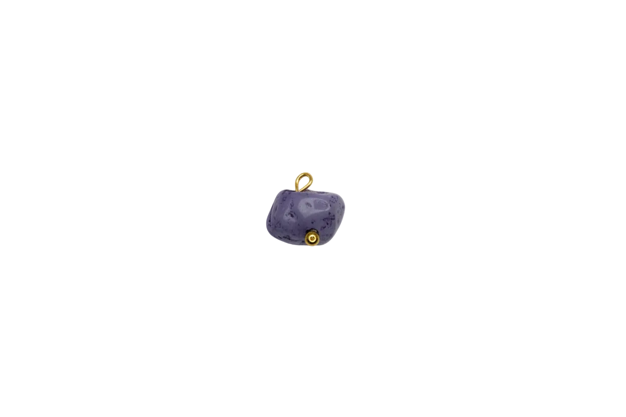 Lavender coffee mug motif with gold accents