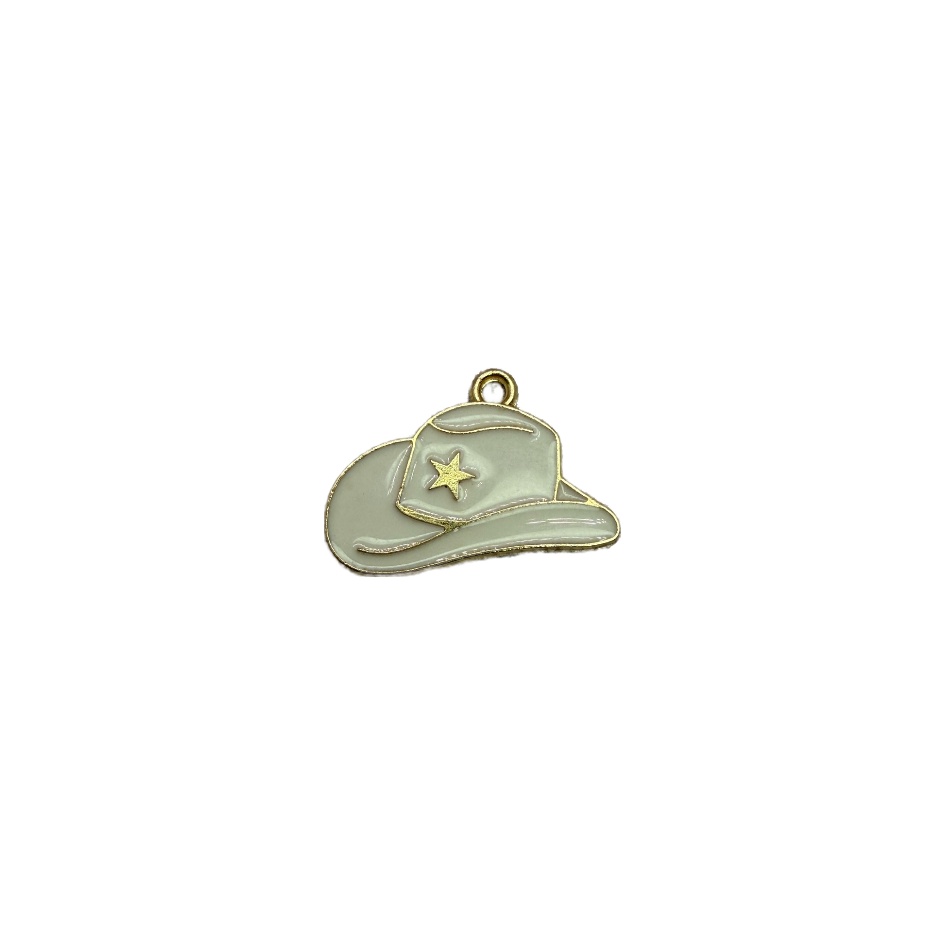 Gray enamel baseball cap with gold star