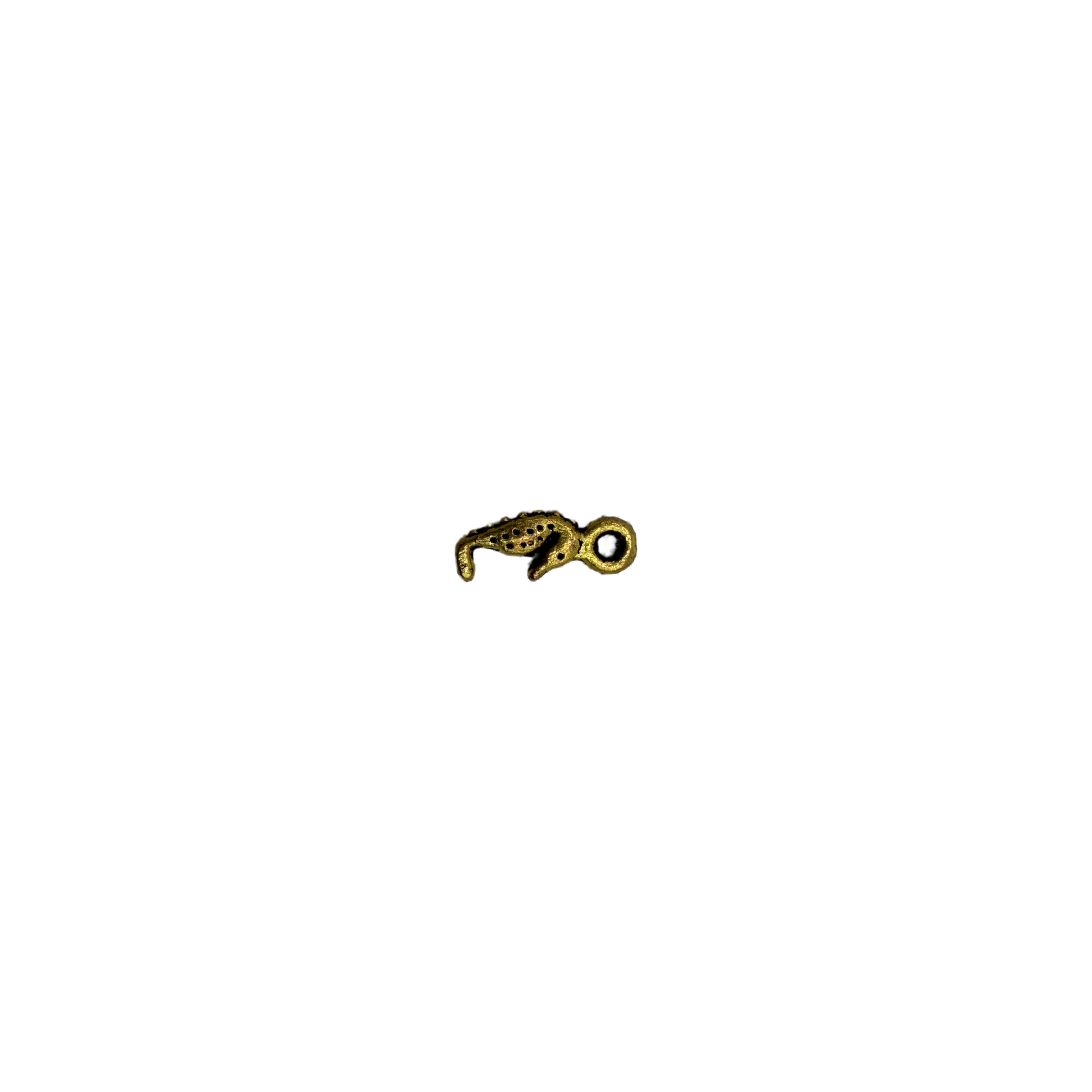 Gold octopus tentacle with textured finish