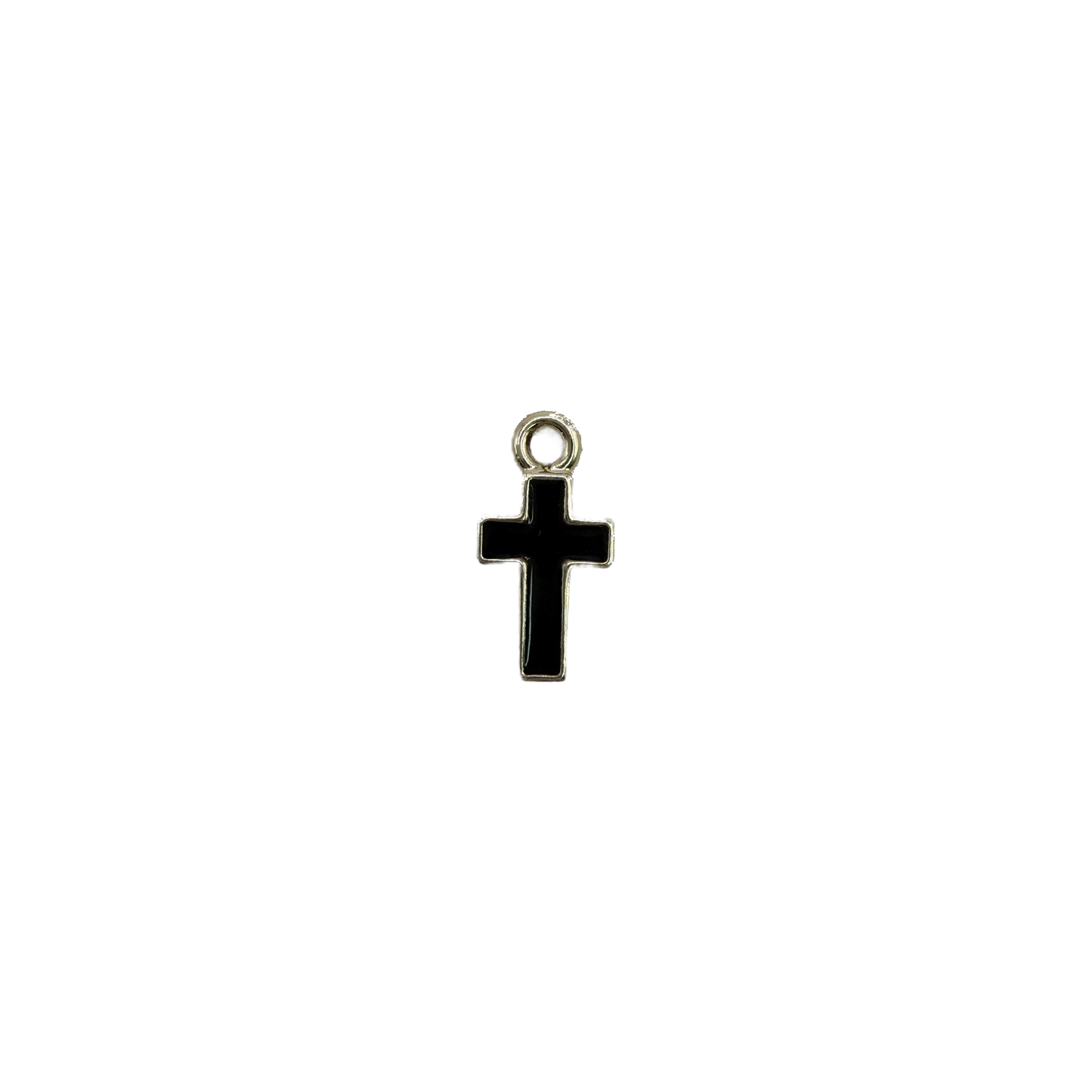 Black cross with gold-tone outline