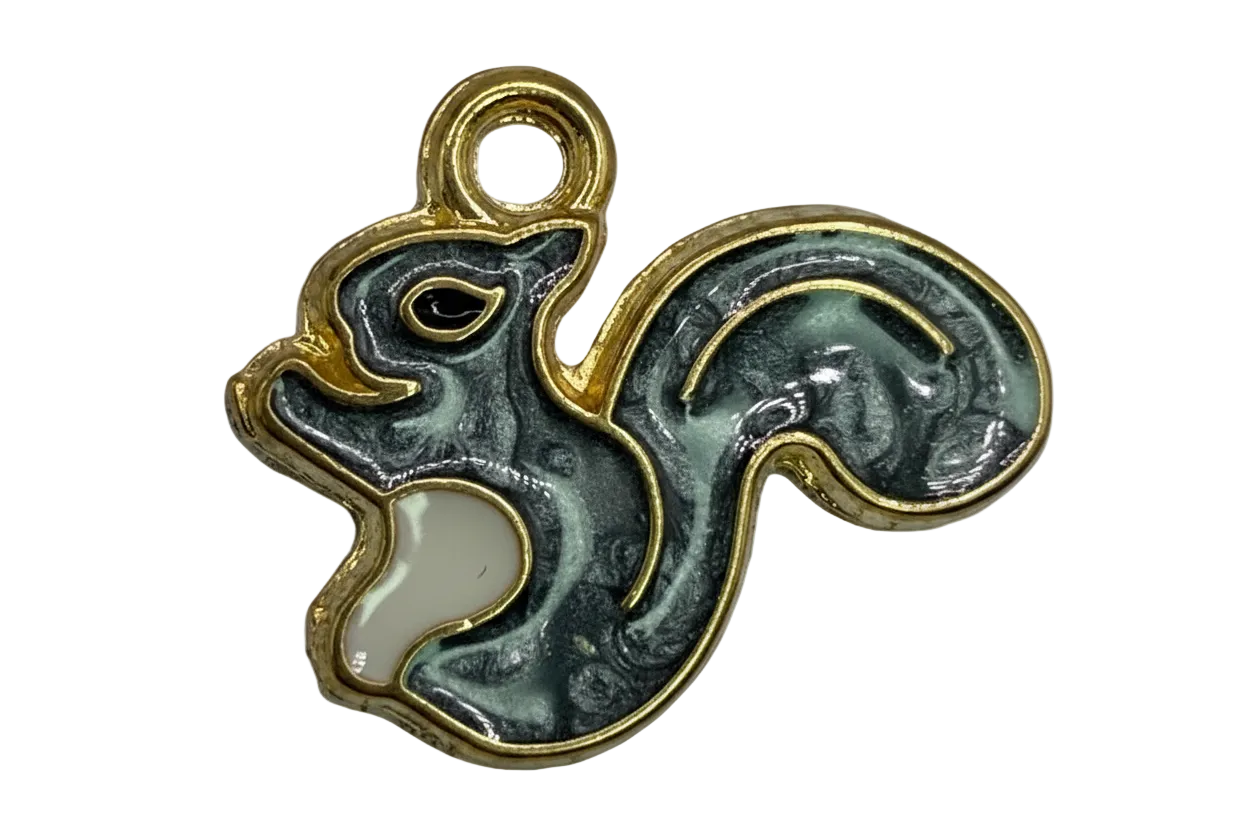 Marbled gray ghost wisp with gold outline and milky white accent on black background