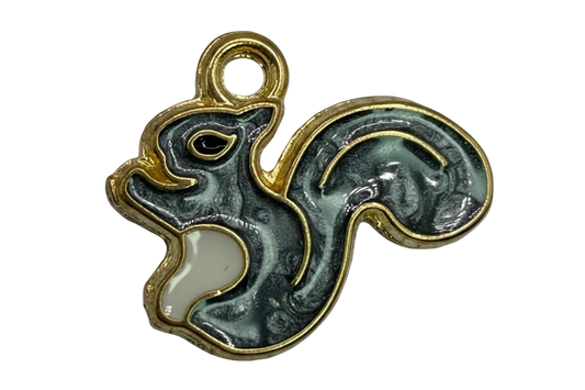 Marbled gray ghost wisp with gold outline and milky white accent on black background