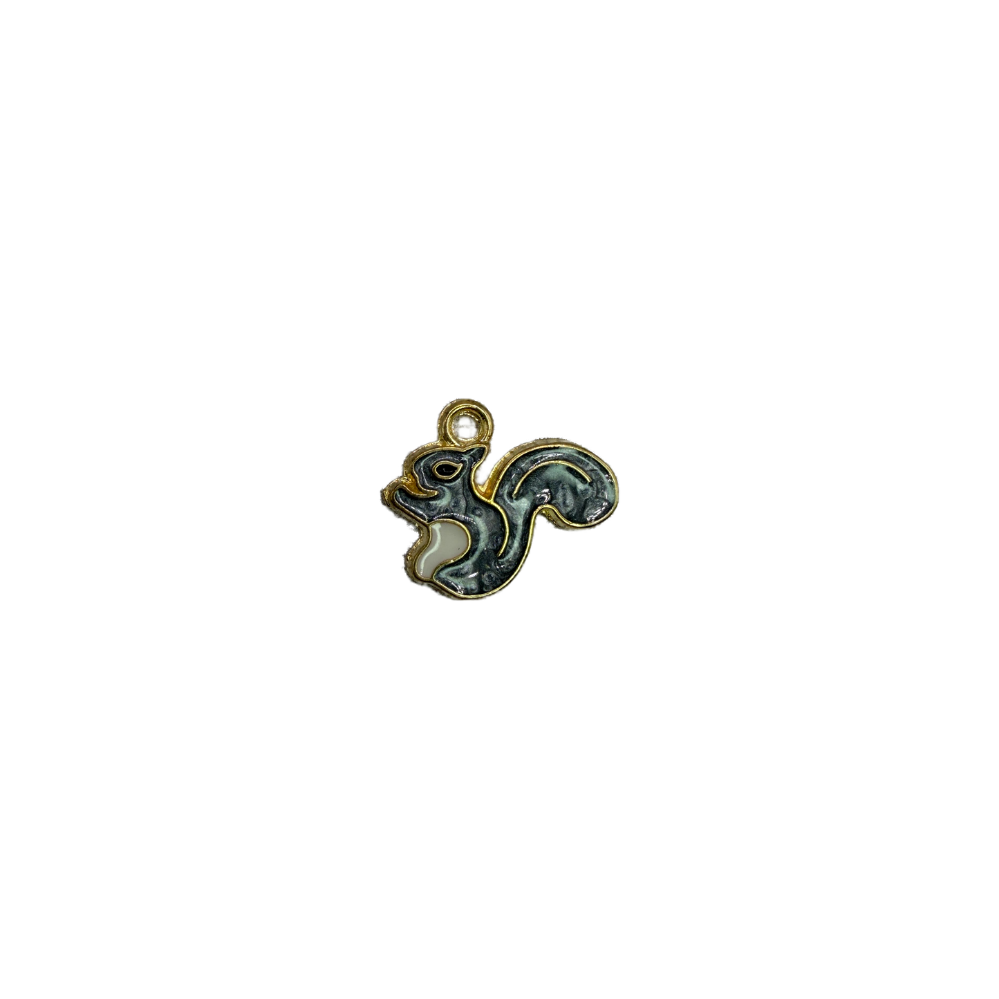 Marbled gray ghost wisp with gold outline and white accent