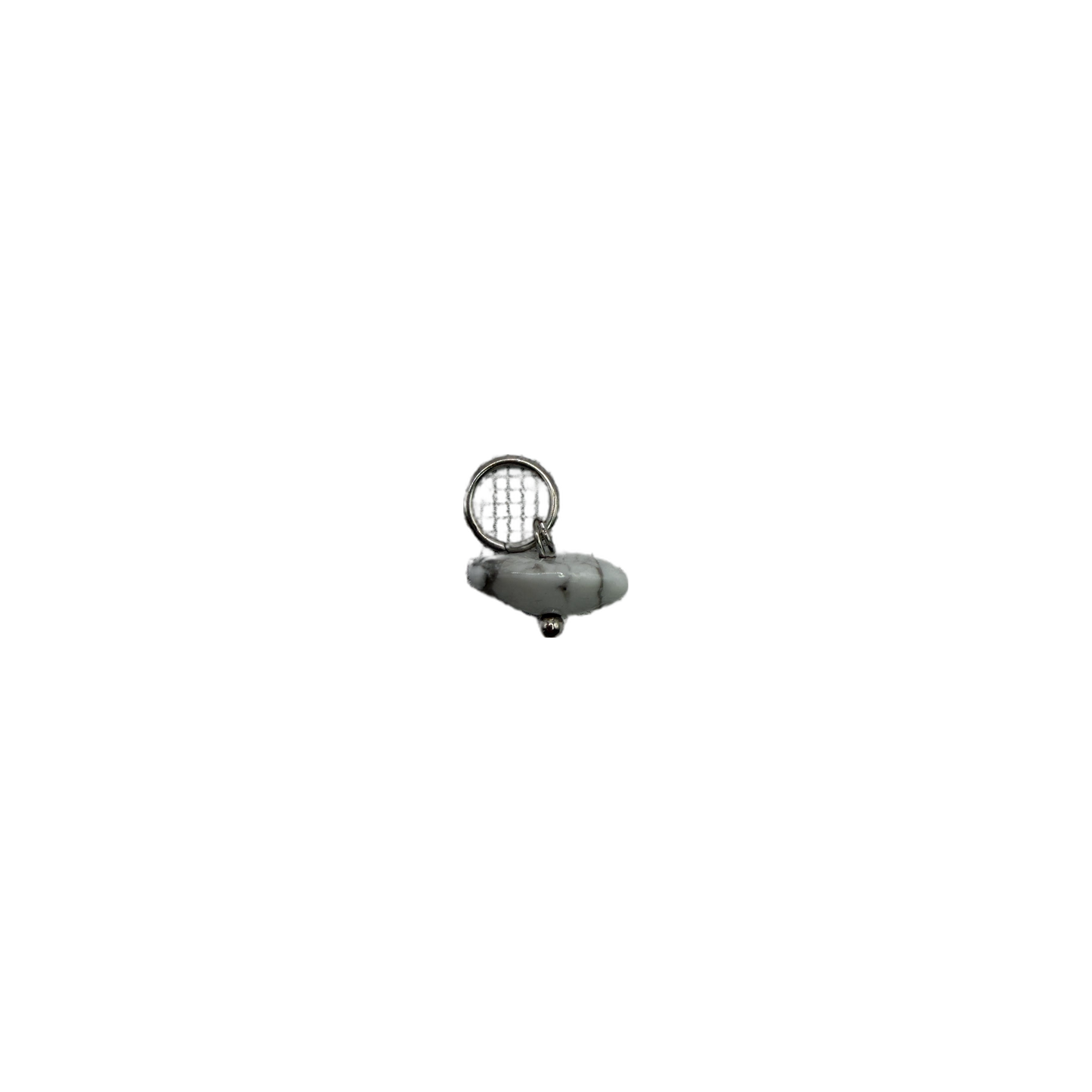 Marbled white padlock with gothic lettering in silver