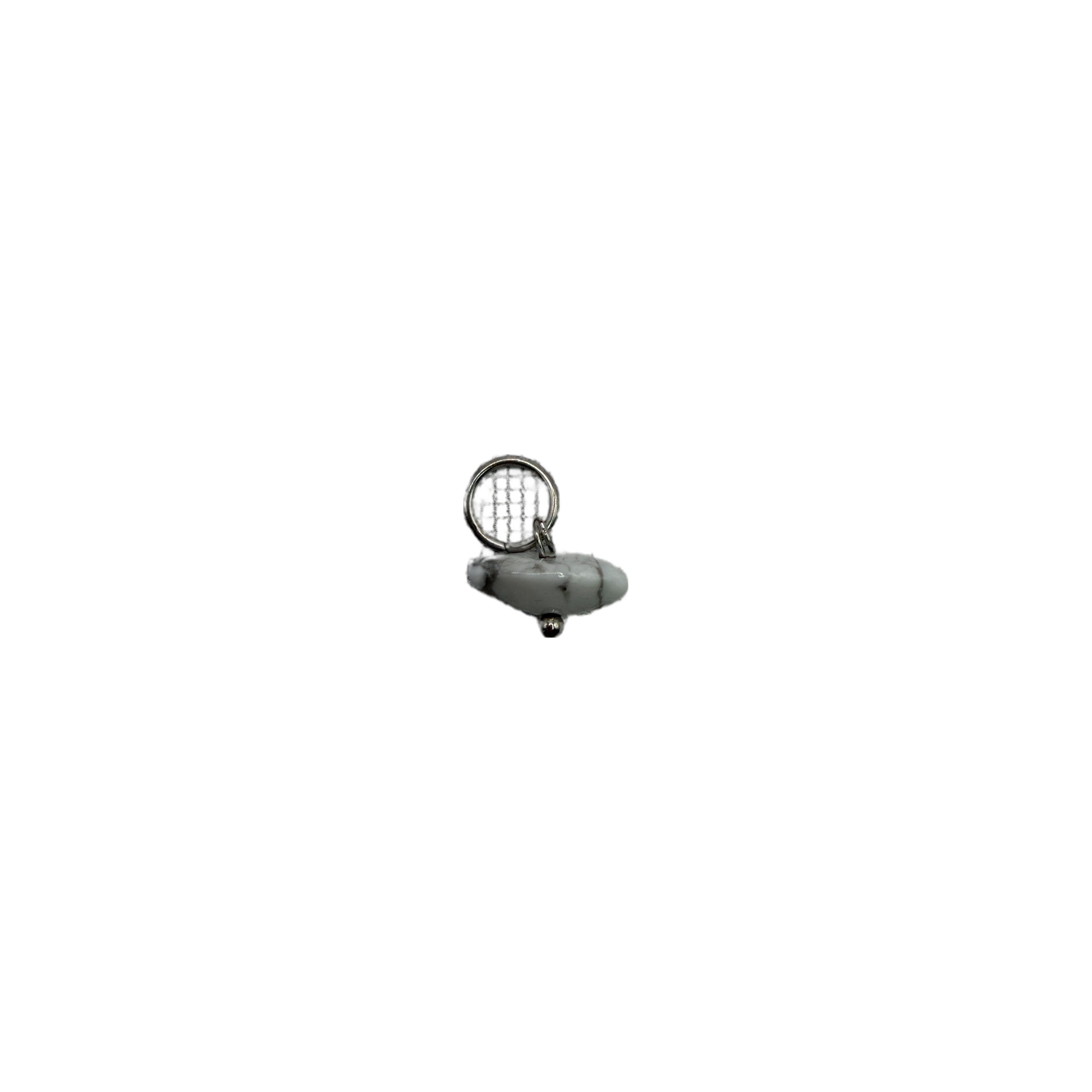 Marbled white padlock with gothic lettering in silver