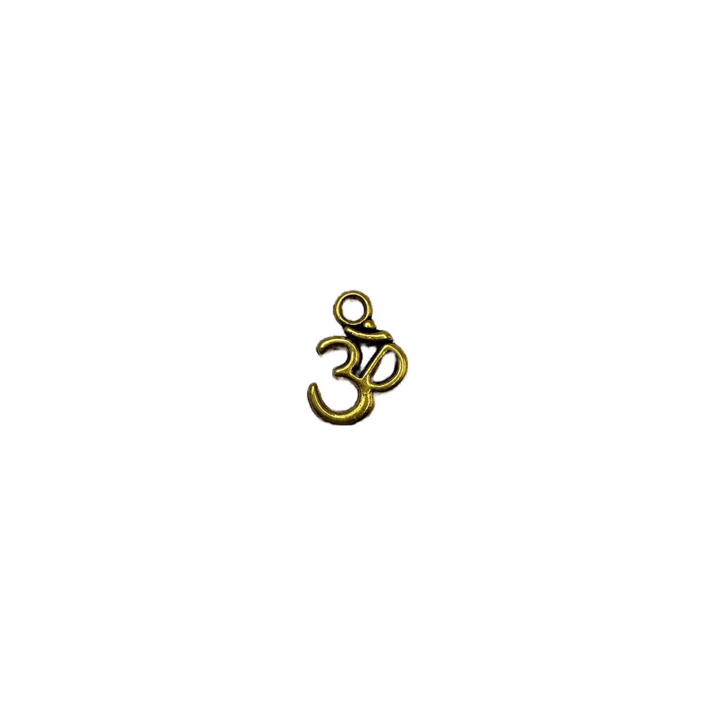 Polished gold Om symbol