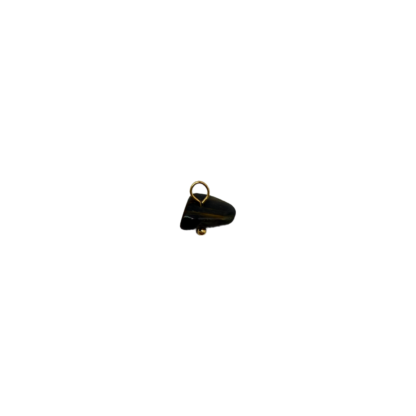 Black bell with gold accents