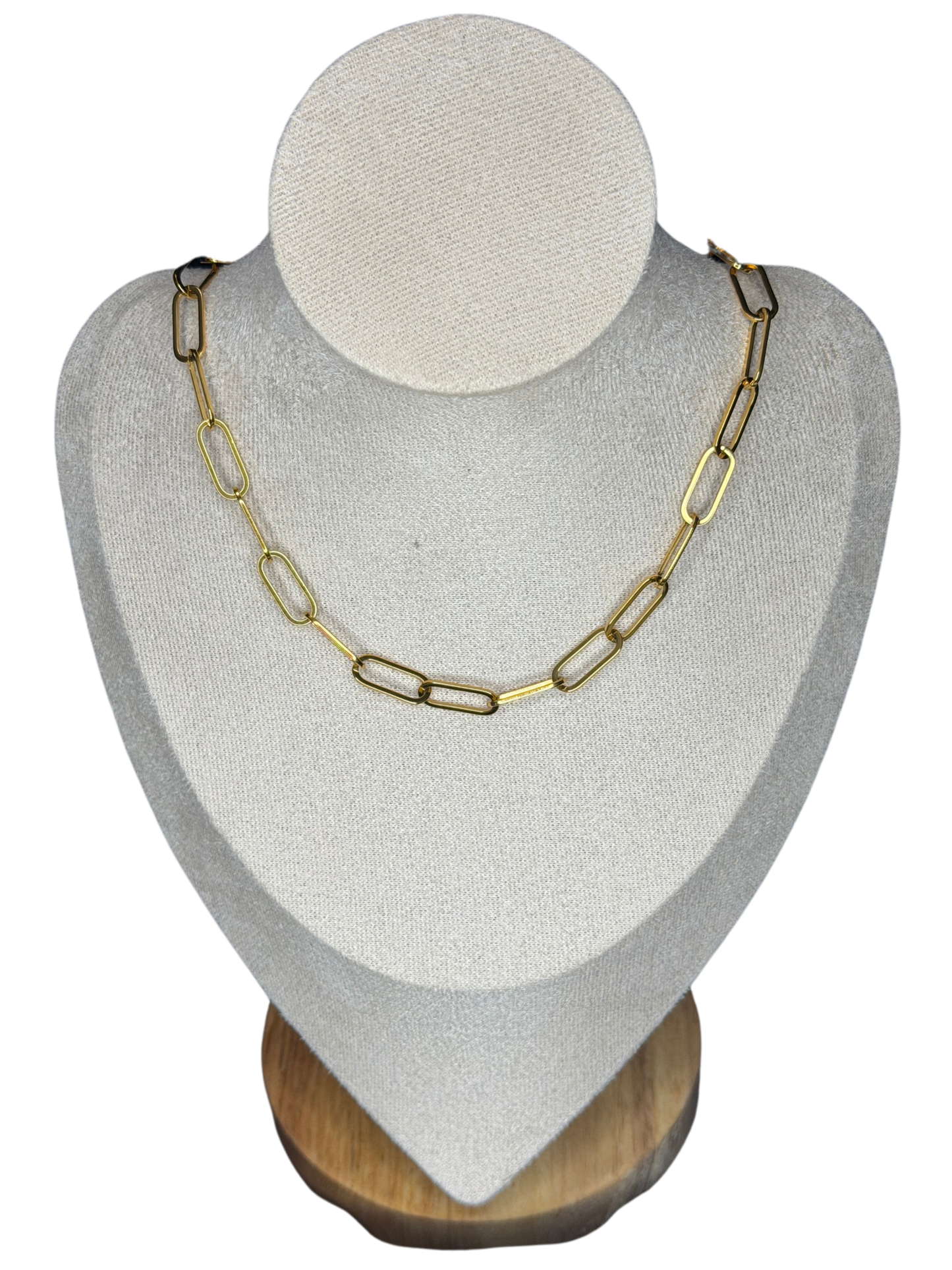 Luxe Gold Oval Link Chain Necklace
