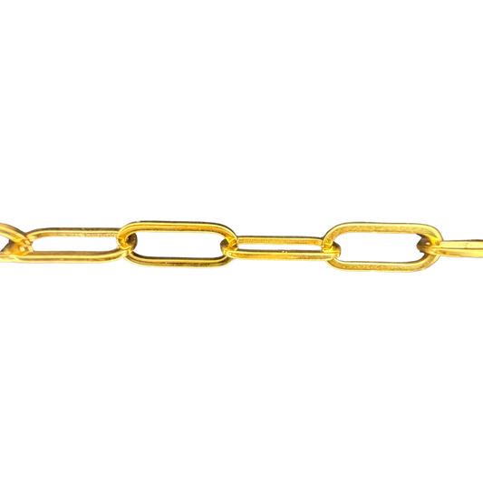 Luxe Gold Oval Link Chain Necklace