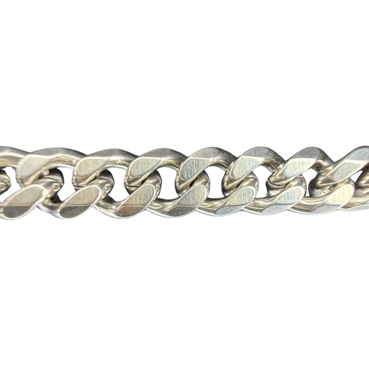 Chunky Silver Cuban Chain Necklace