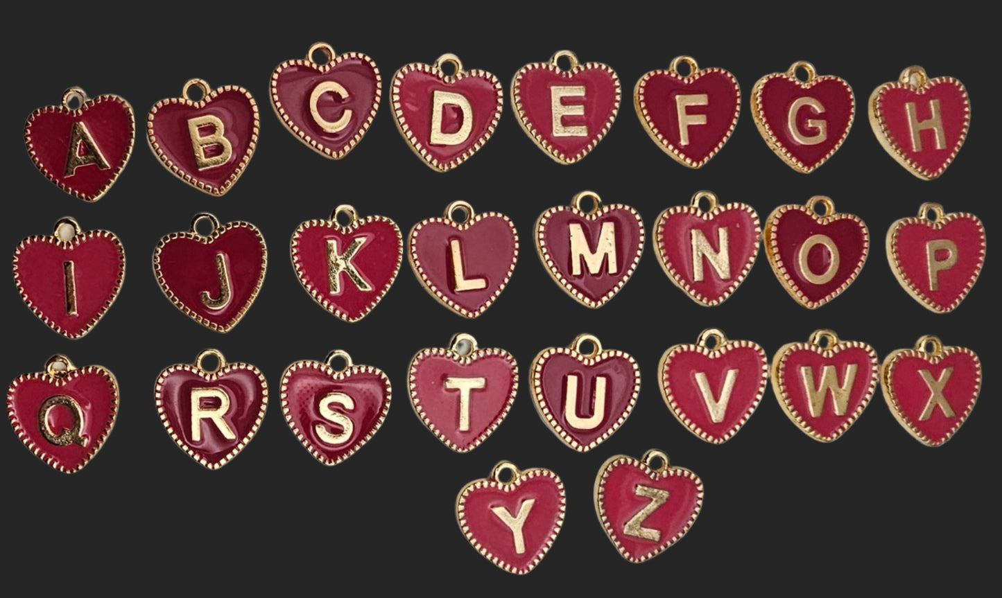 Pink Heart Letters