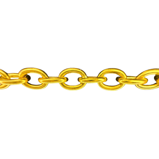 Classic Gold Oval Chain Necklace