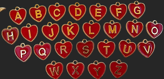 Red Heart Letters