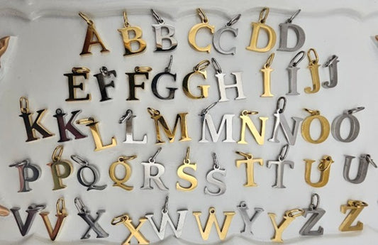 Stainless Steel Block Letters: Gold