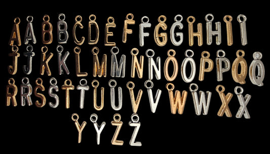 Stainless Steel Skinny Letters: Antique Finish